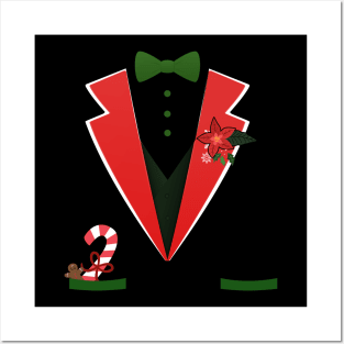 Christmas Tuxedo Costume Posters and Art